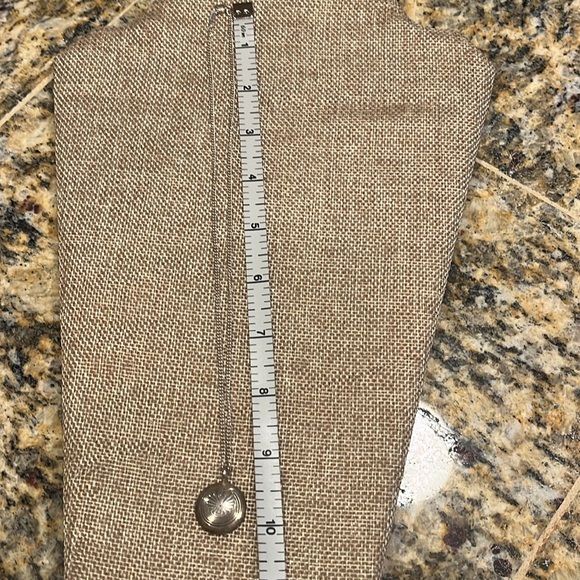 ViTG Sterling 925 Silver Necklace -Round small medallion tribal symbols - Picture 5 of 7